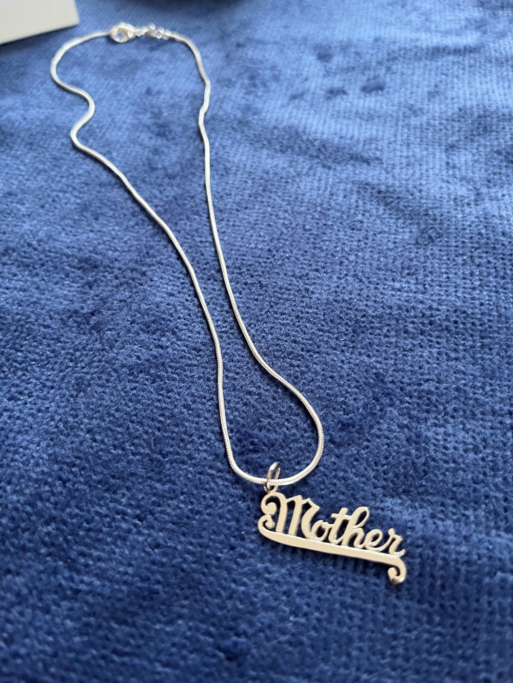 Sterling Silver Mother Charm with Chain